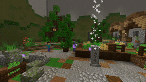 A player using the ghost walk ability to run past a zombie quickly and unharmed.